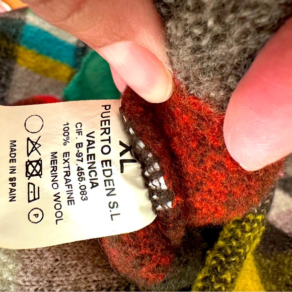 Anthropologie SIYU Multicolor Plaid 100% Wool Coat Size XL - Small - Picture 9 of 9